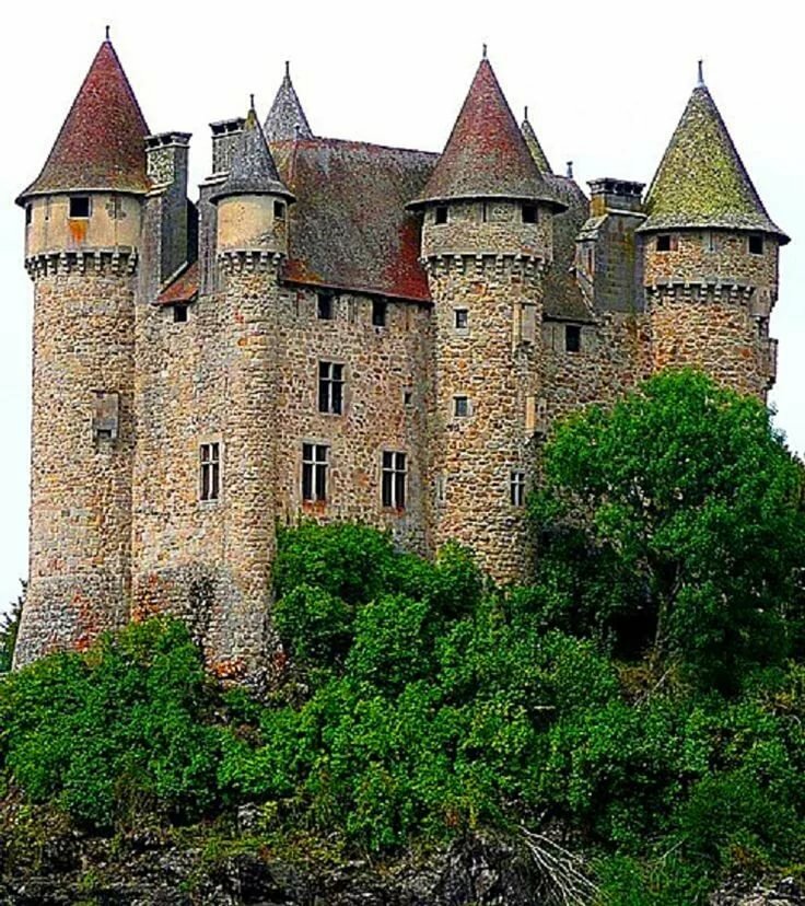 французские средневековые замки фото