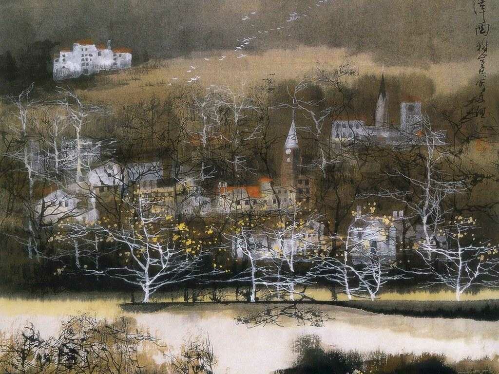 акварель liu maoshan фото