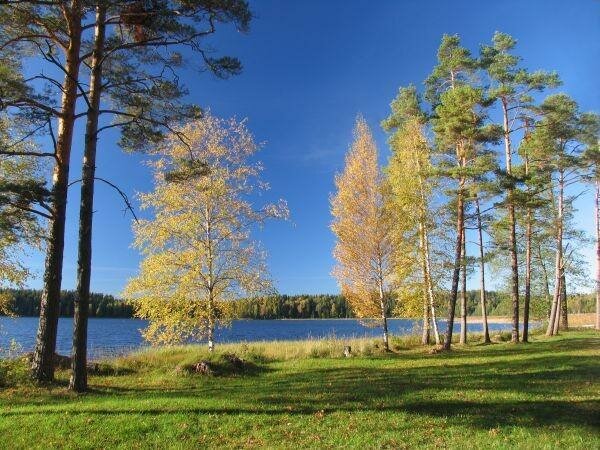медное озеро пейзаж фото