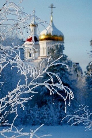 церковь зима крещение фото