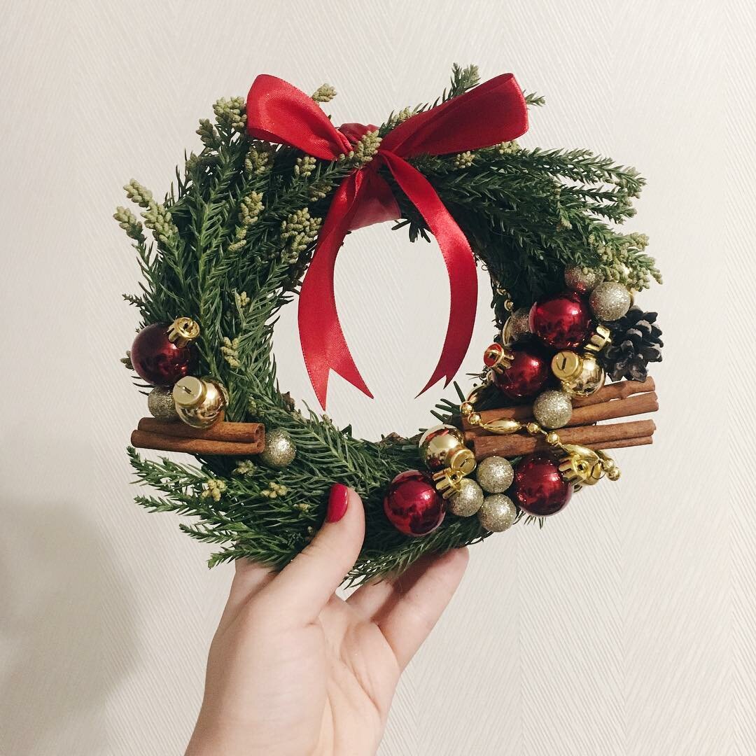 новогодний венок фото