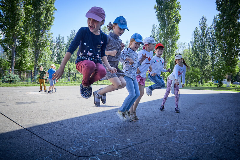 Фото 1. Спорт в летнем лагере