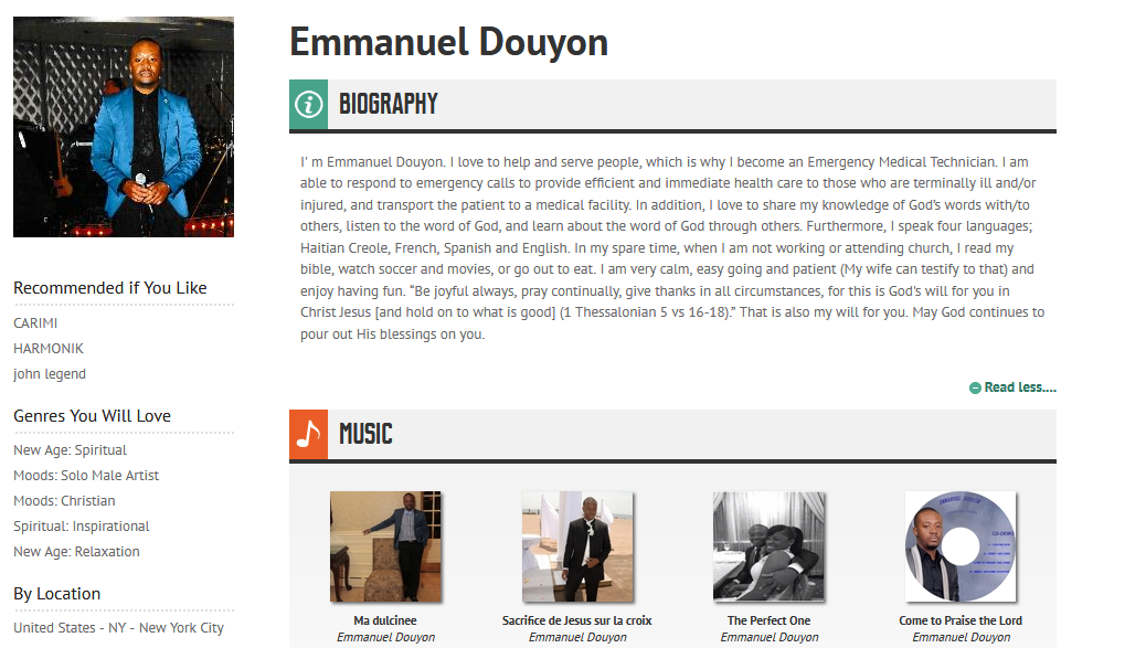 Emmanuel Douyon by cdbaby S1200