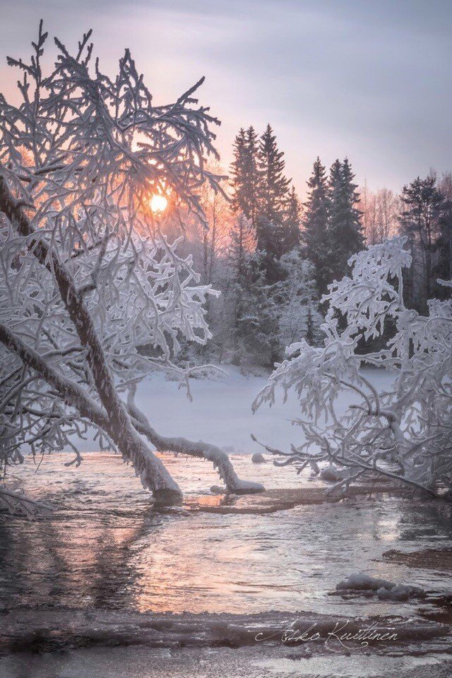 зима пейзаж фото