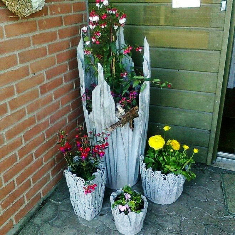 вазы для цветов своими руками для сада