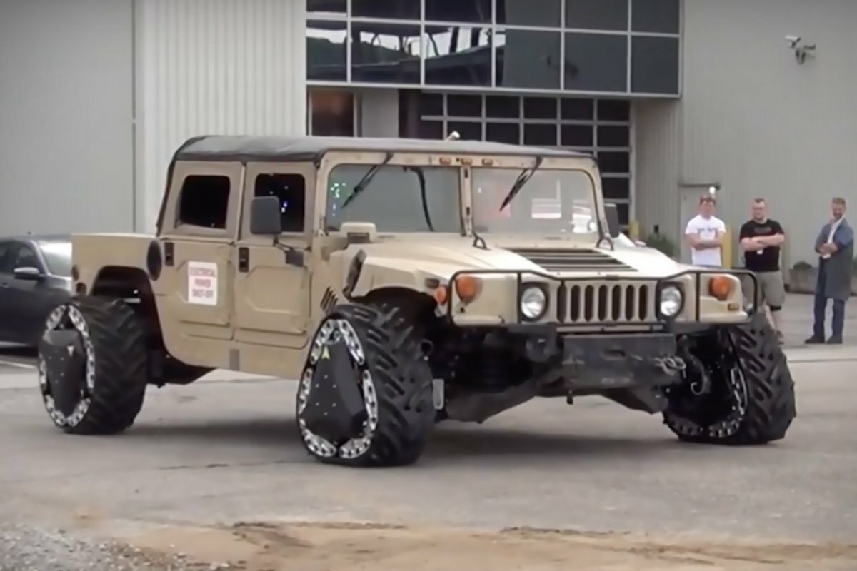 Колёса превращаются в гусеницы