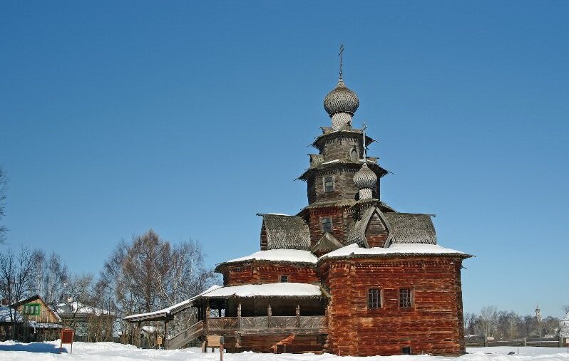 преображенская церковь в суздале в музее деревянного зодчества фото