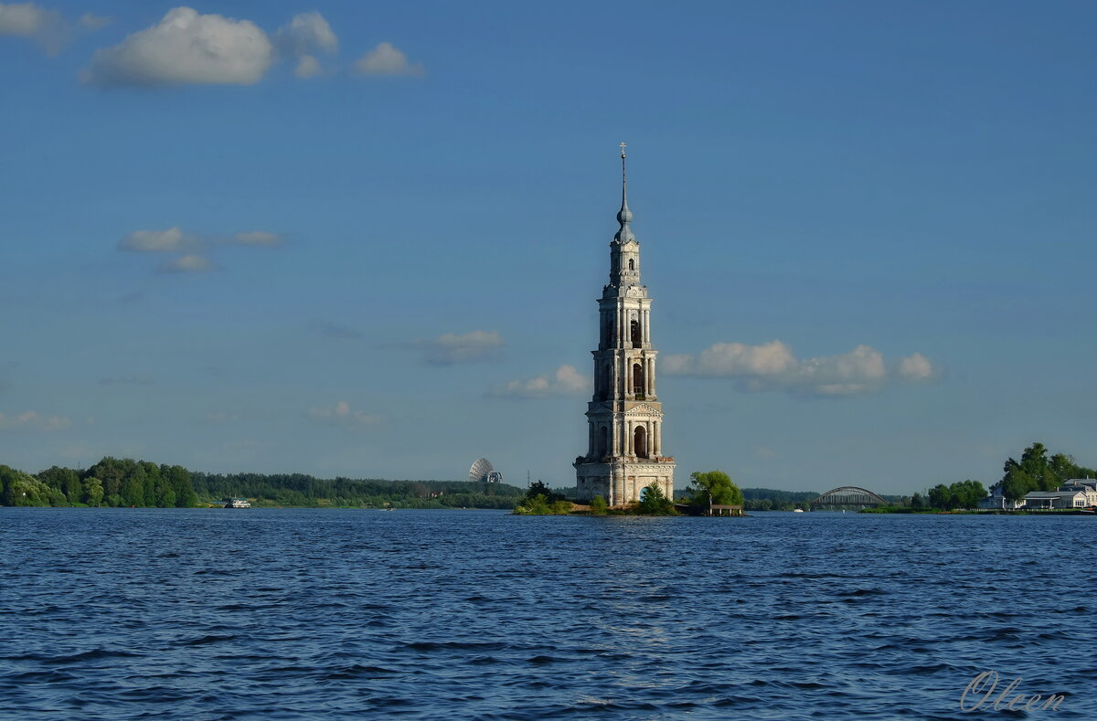 колокольня в воде в калязине фото