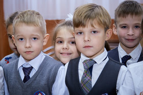 Фото 16. Линейка в 1-х и 2-х классах. Ноябрь, 2018