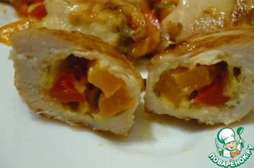 куриные рулетики с начинкой фото
