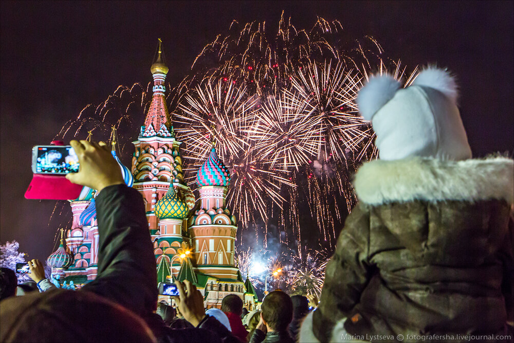 москва новогодняя фото