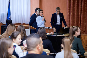 Фото 13. Французский язык. Городское мероприятие памяти Шарля Азнавура в гимназии №38