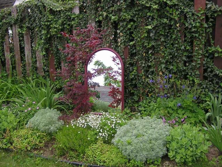 зеркала в саду фото