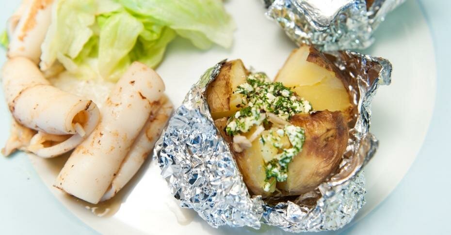 печеный картофель фото