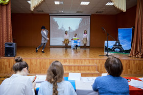 Фото 49. Французский язык. Городское мероприятие памяти Шарля Азнавура в гимназии №38