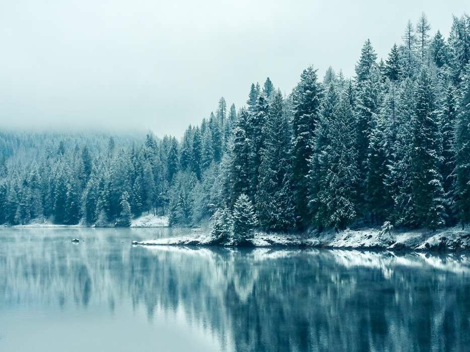 зимняя река фото