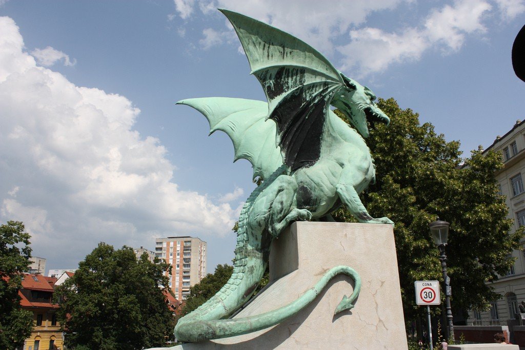 любляна мост драконов фото