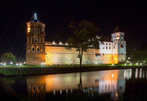 фото вечер мирский, замок, мир, белоруссия, беларусь, фото