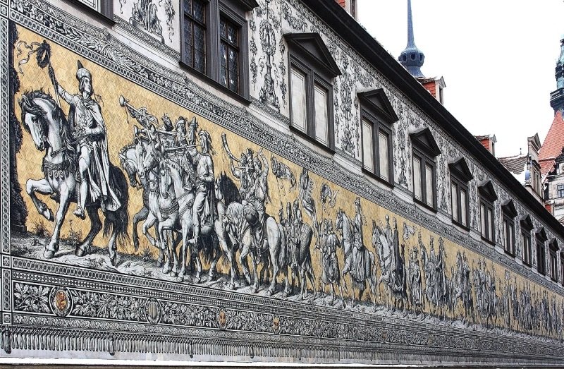 стена «шествие королей», дрезден фото