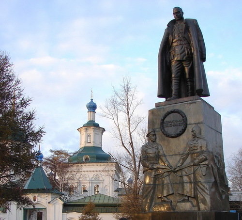 памятник колчаку иркутск фото