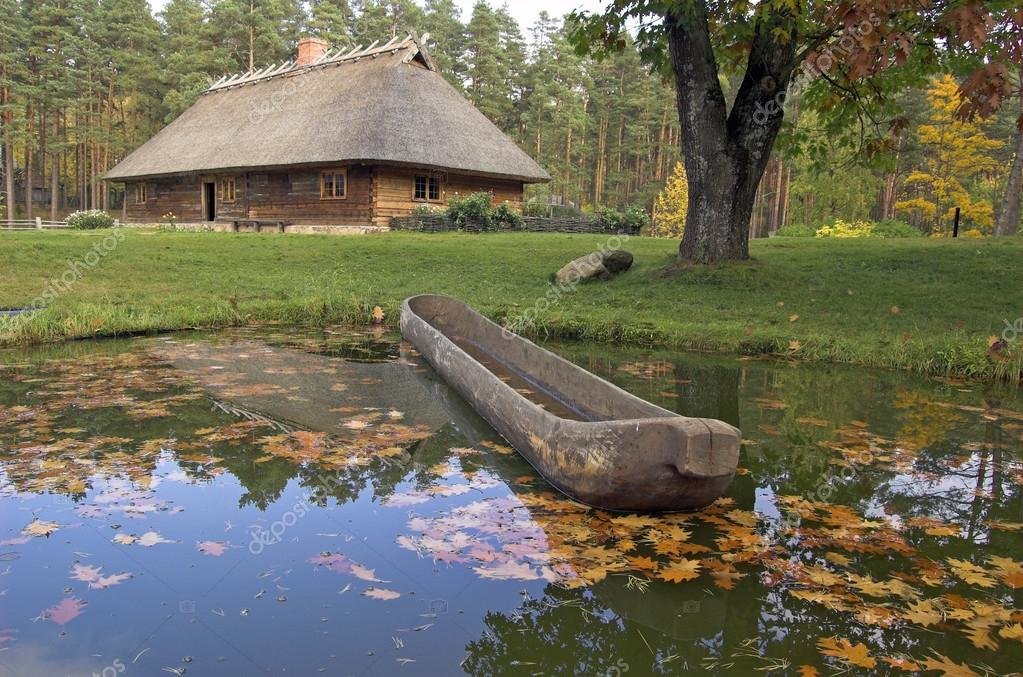дом с прудом в латвии фото
