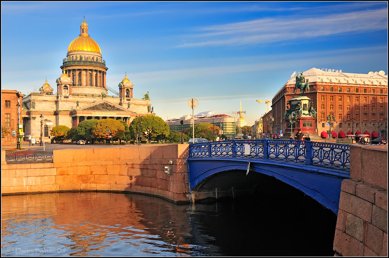 синий мост санкт петербург фото