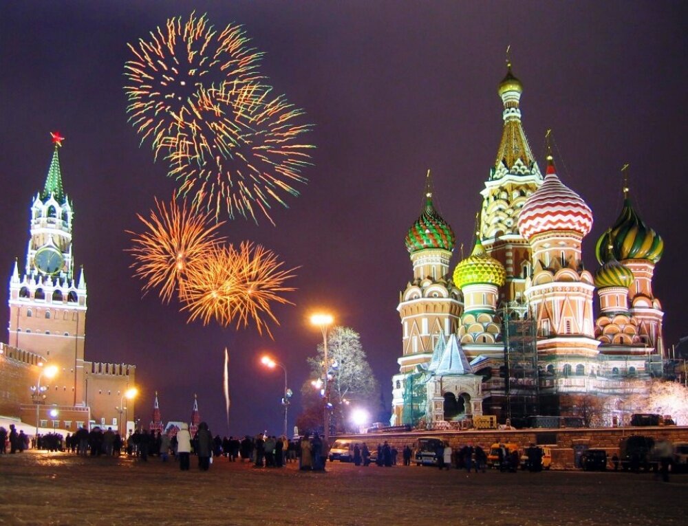 новый год на красной площади фото