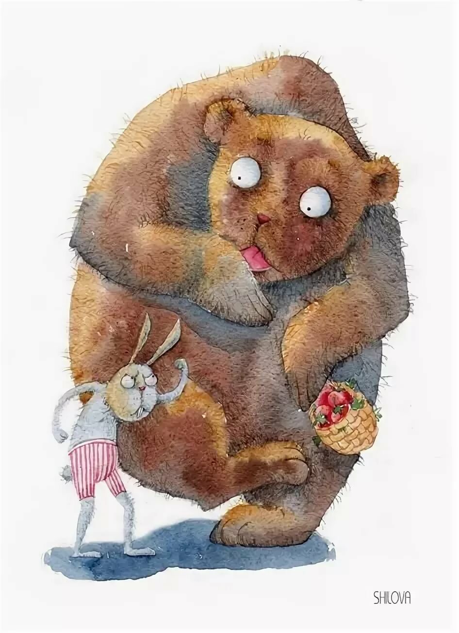 смешные рисунки мишек