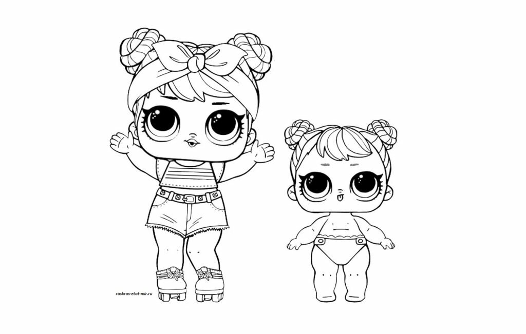 Раскраска Лол Распечатать Маленький