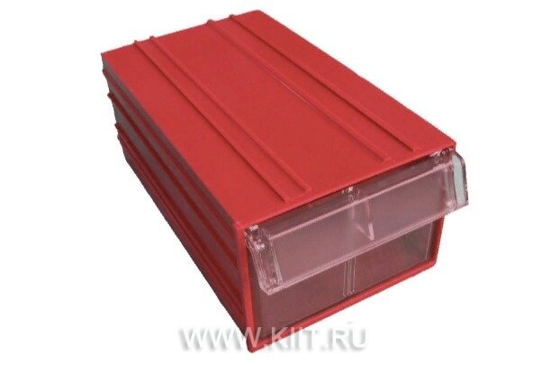 пластиковый короб с-2 синий/прозрачный 140х250х100 фото