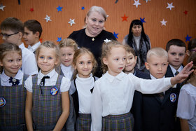 Фото 57. Линейка в 1-х и 2-х классах. Ноябрь, 2018