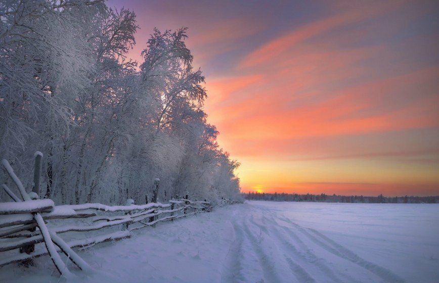 зимние пейзажи россии фото