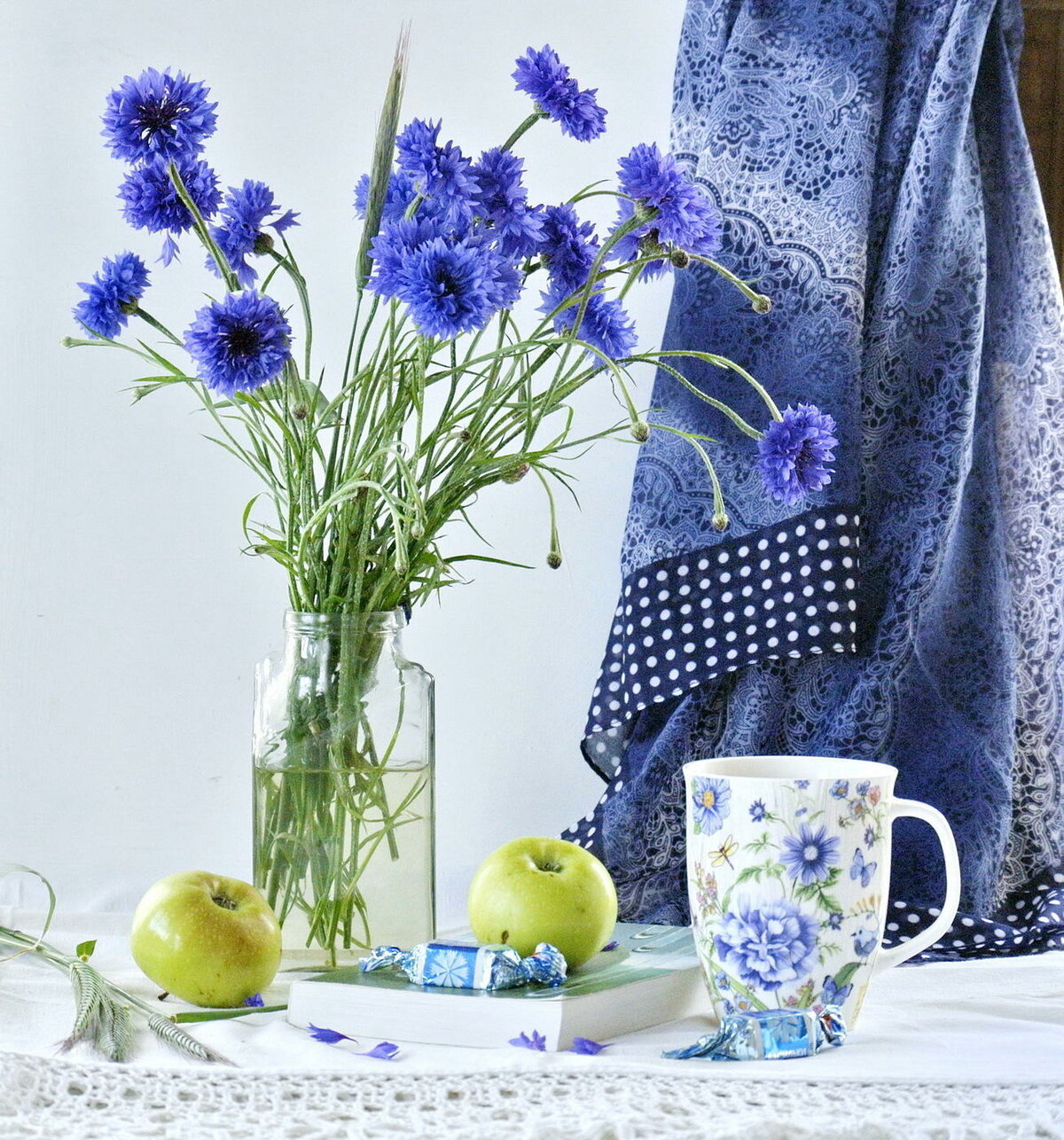 С добрым утром картинки с васильками и ромашками