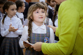 Фото 31. Линейка в 1-х и 2-х классах. Ноябрь, 2018