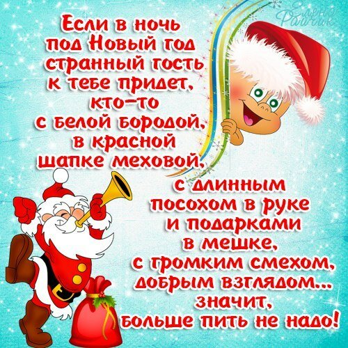 новогодние поздравления прикольные фото