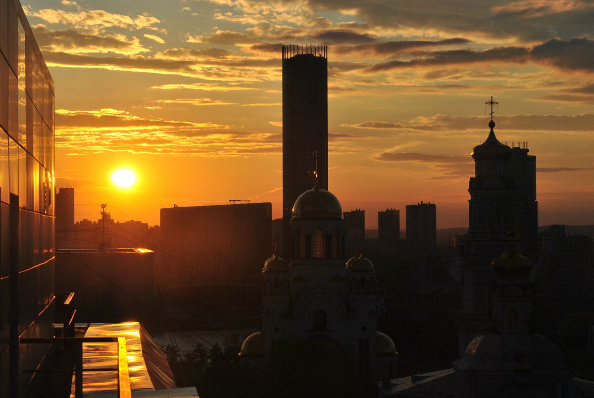 закат солнца фото
