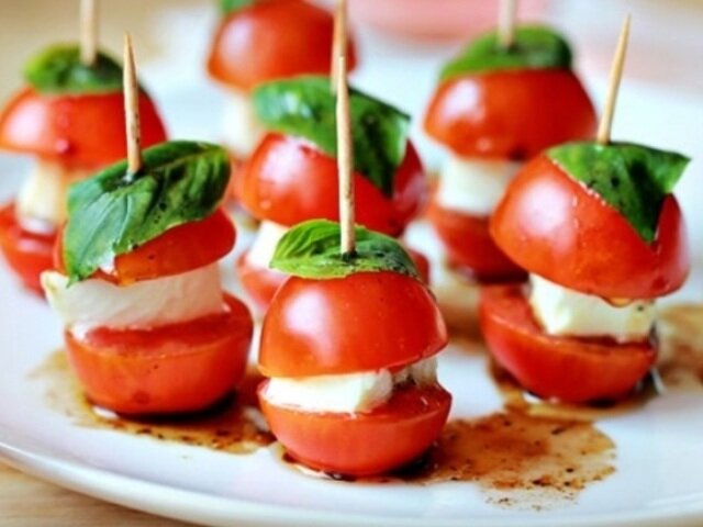 канапе фета помидоры черри фото