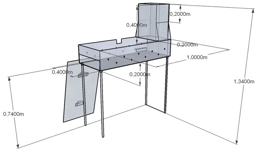 как правильно сделать мангал из металла размеры