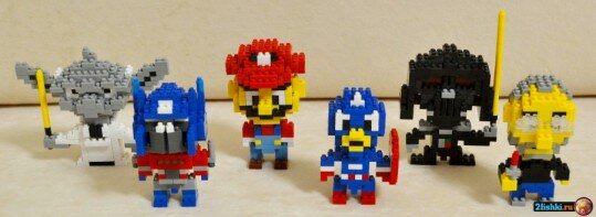лего micro blocks медведь фото