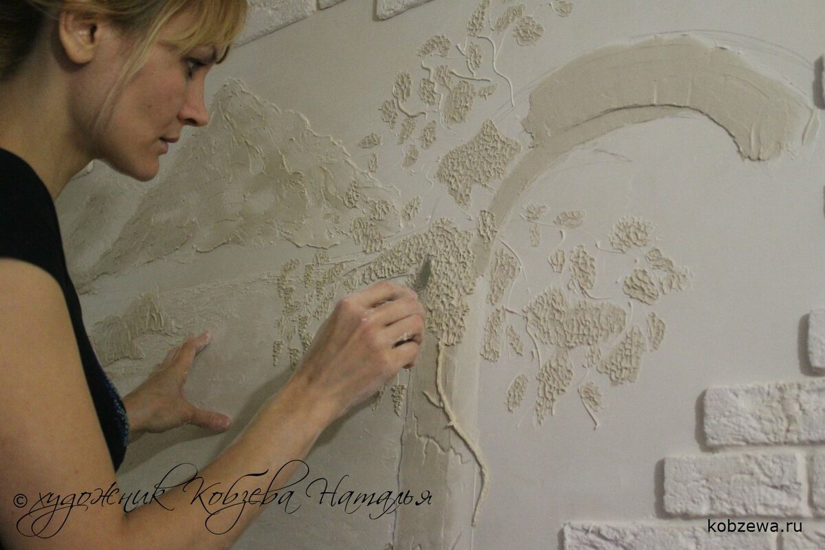 Декоративка карта мира из шпаклевки