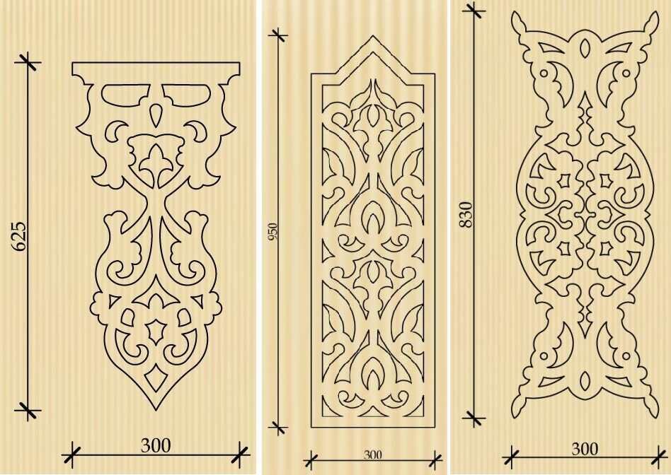 шаблоны резных наличников из дерева