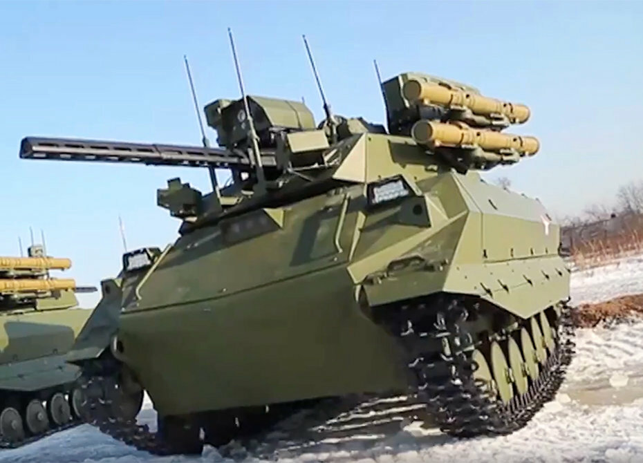 уран 9 военный робот фото