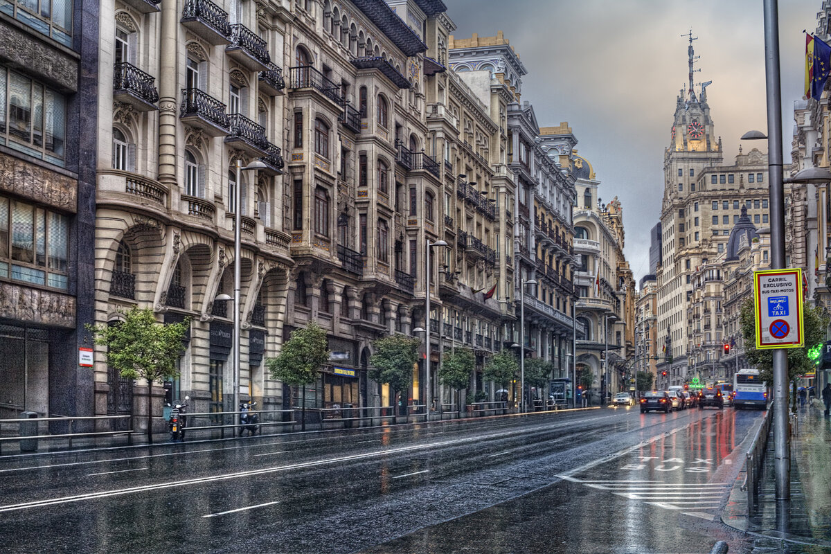 grand via улица мадрид фото