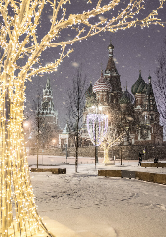 парк зарядье москва новый год фото