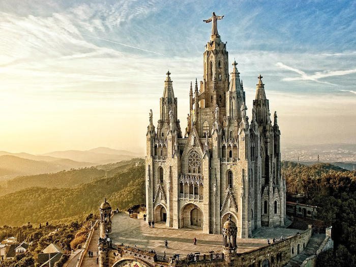 гора тибидабо в барселоне фото