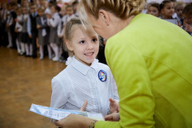 Фото 47. Линейка в 1-х и 2-х классах. Ноябрь, 2018