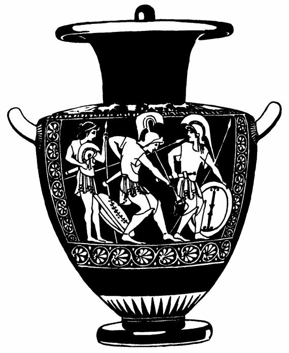 Древнегреческая ваза рисунок 5 класс в цвете