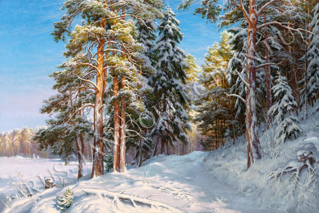 александр мельников, зимний пейзаж фото