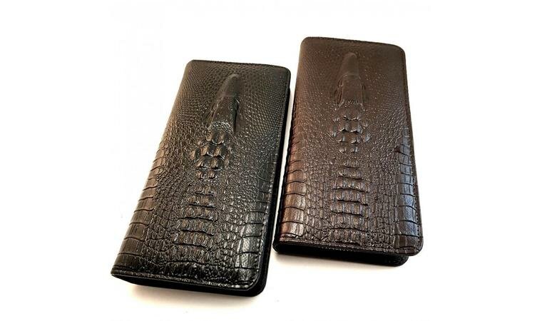 портмоне wild alligator - черный фото
