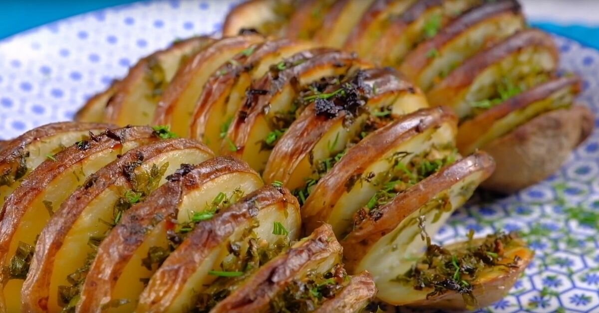 картошка гармошка фото